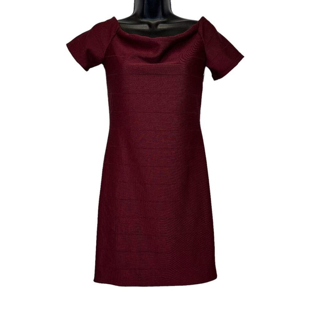 Charlotte Russe Burgundy Off the Shoulder Mini Dress Size M